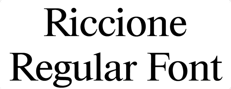 Riccione Regular Font Download
