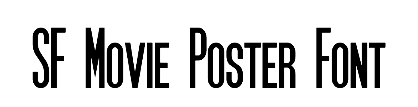 Sf movie poster font free download