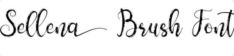 Sellena Brush Font Download