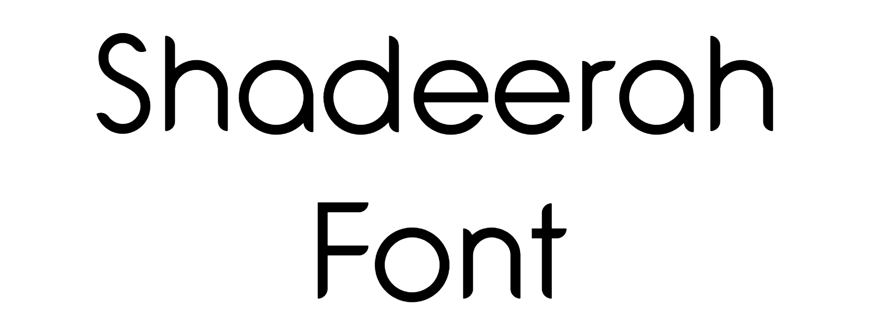 Shadeerah Font