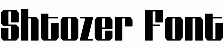 Shtozer Font Download