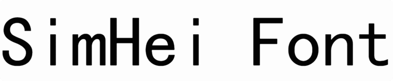 SimHei Font Download