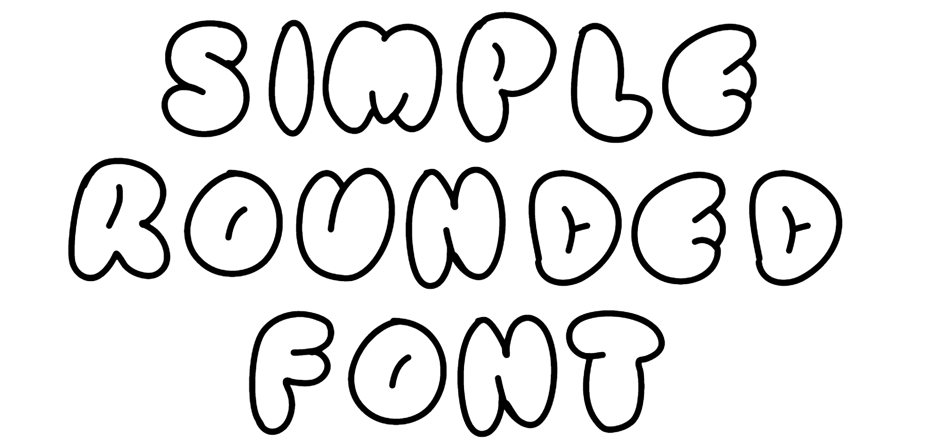 Simple Rounded Font Download