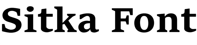 Sitka Font Download