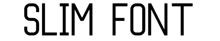 Slim Font Download