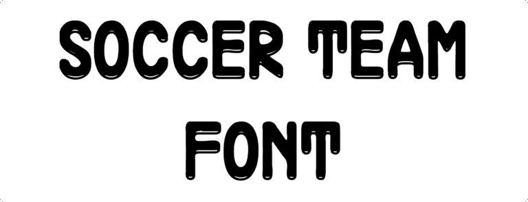 Soccer Team Font Download
