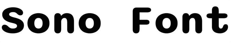 Sono Font Download