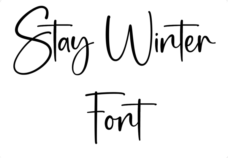 Stay Winter Font Download