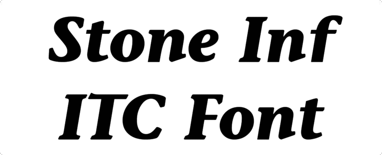 Stone Inf ITC Font Download