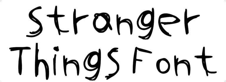 Stranger Things Font Download
