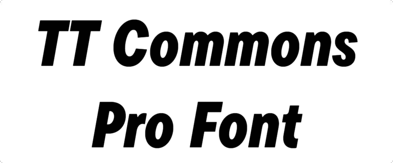 TT Commons Pro Font Download