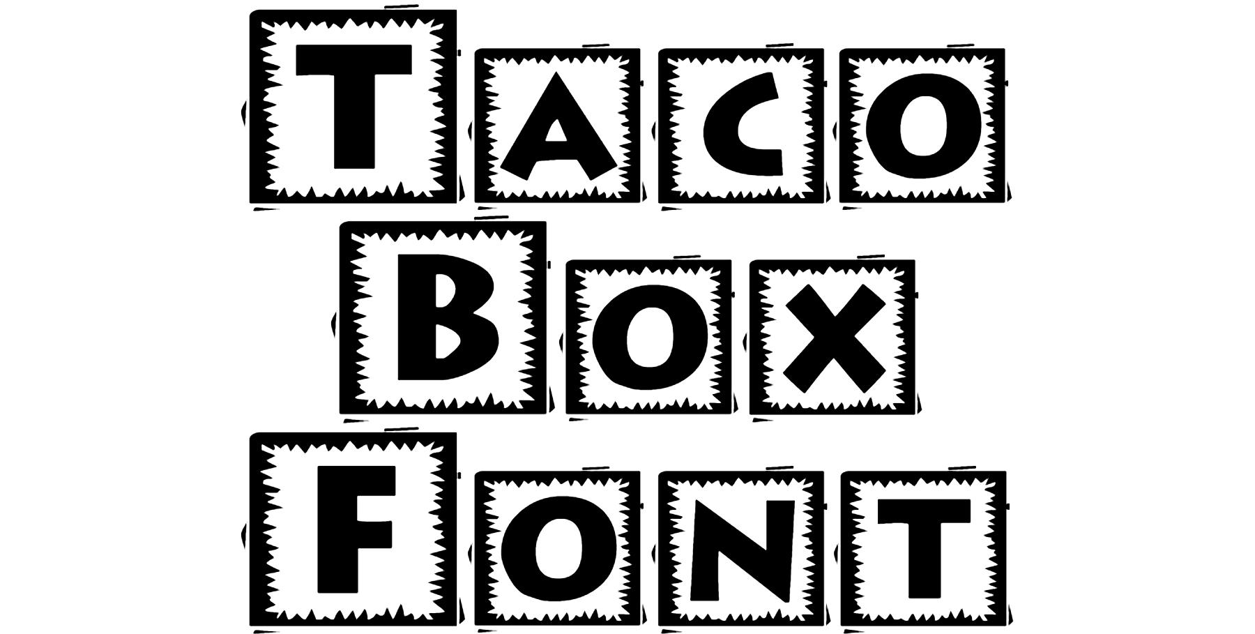 Taco Box Font Download