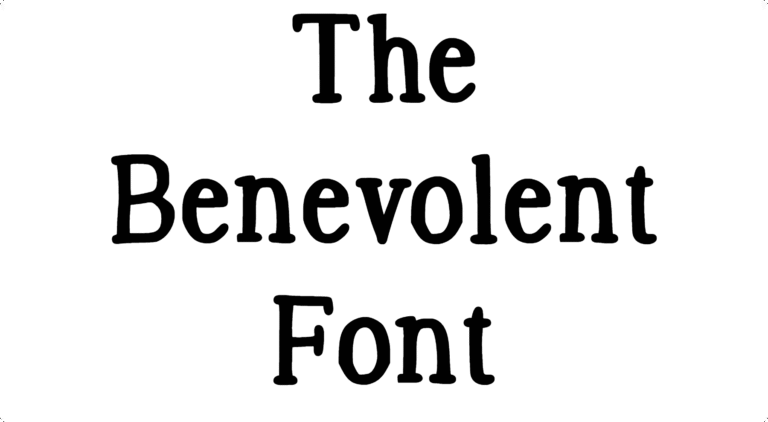 The Benevolent Font Download