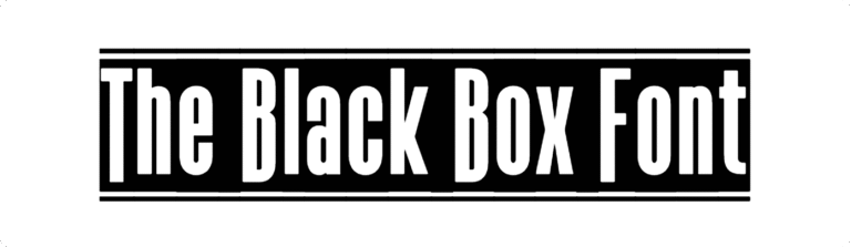 The Black Box Font Download