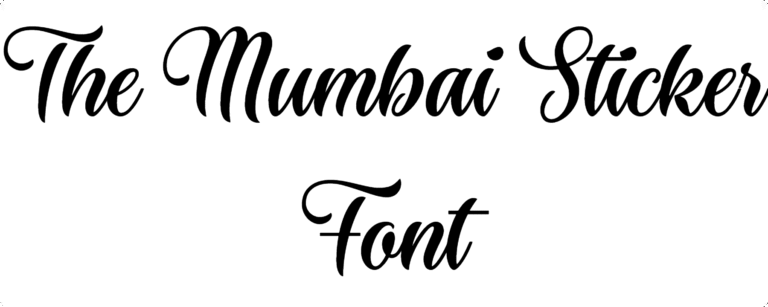 The Mumbai Sticker Font Download