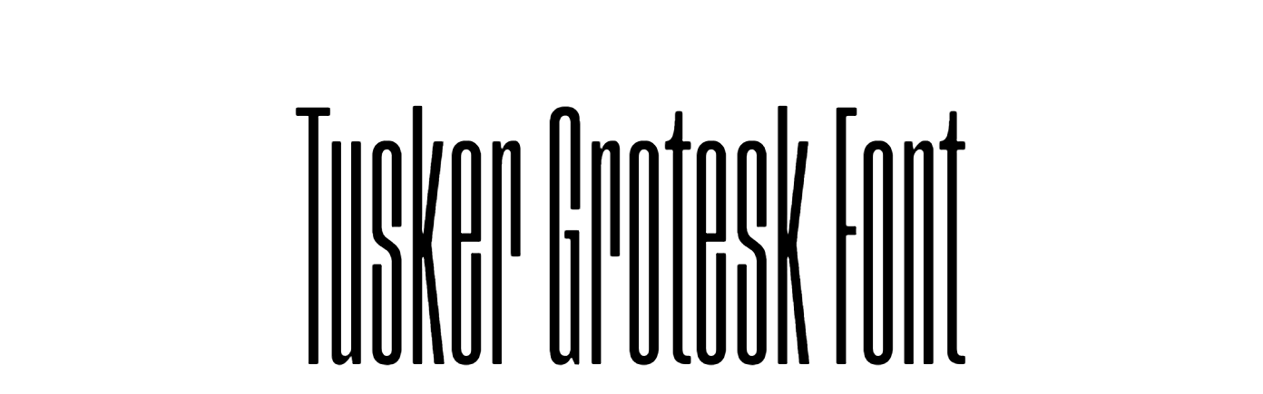 Tusker Grotesk Font