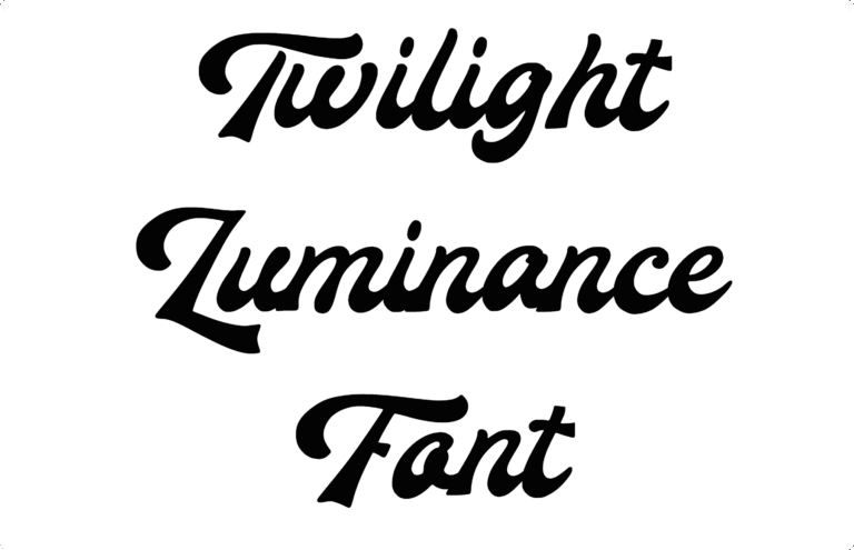 Twilight Luminance Font Download