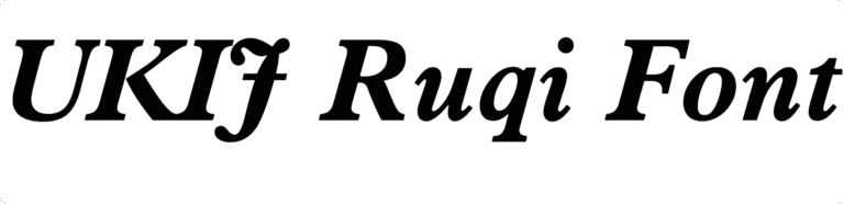 UKIJ Ruqi Font Download