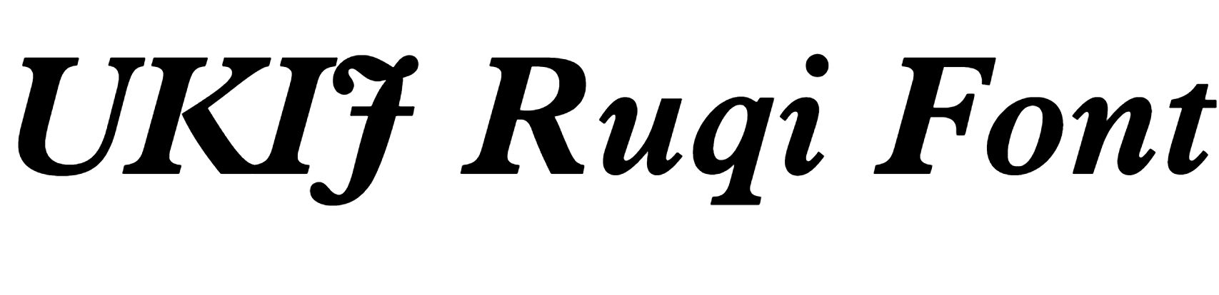 UKIJ Ruqi Font Download