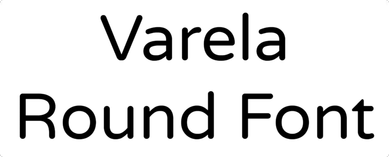 Varela Round Font Download