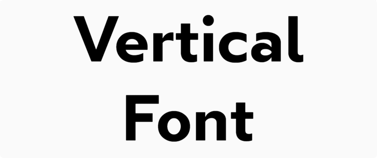 Vertical Font Download