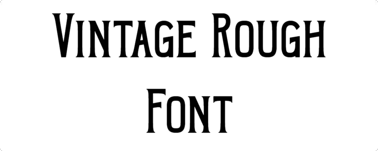 Vintage Rough Font Download