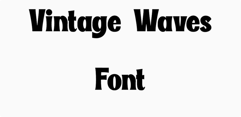 Vintage Waves Font Download