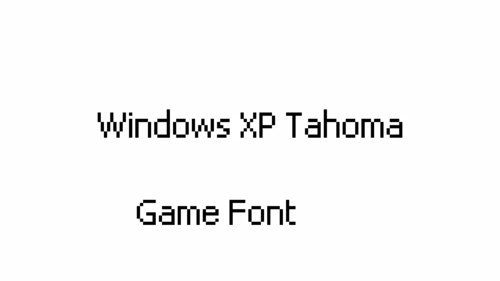 Windows XP Tahoma