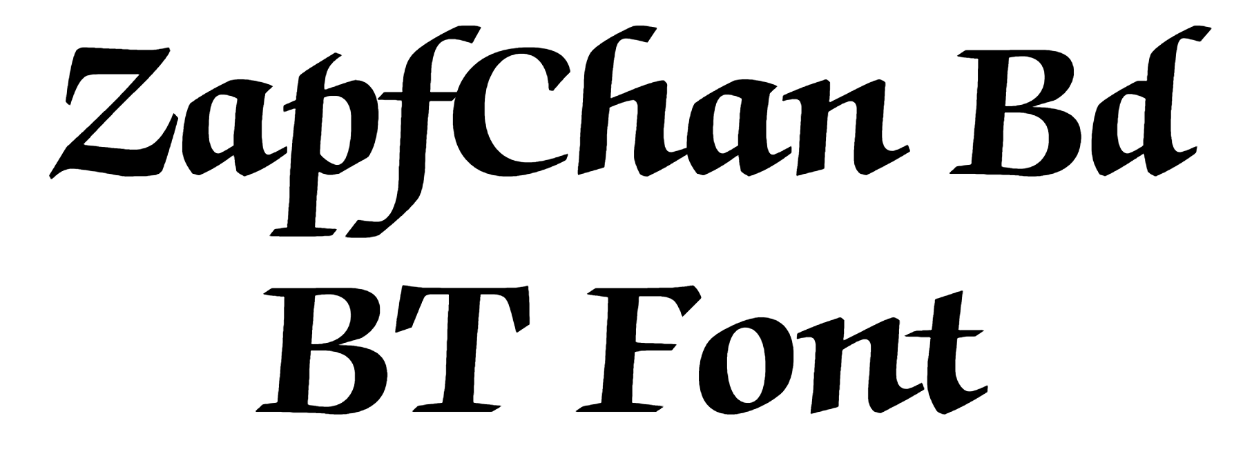 ZapfChan Bd BT Font free Download