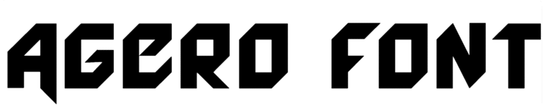 Agero Font Download