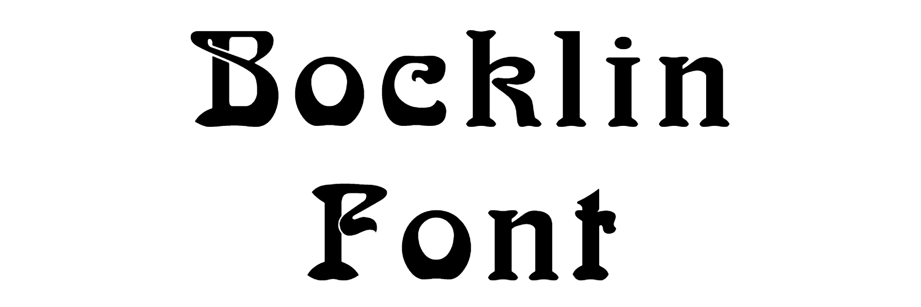 Bocklin Font Download