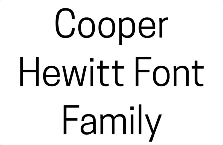Cooper Hewitt Font Download