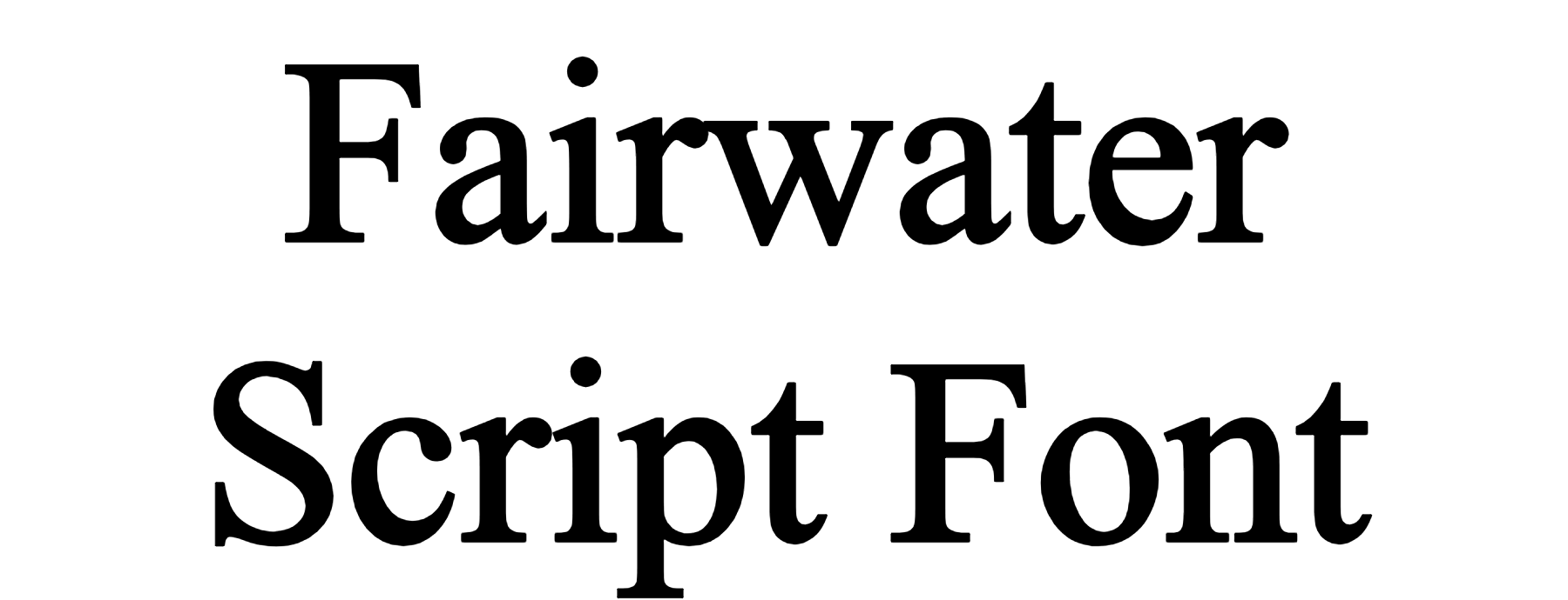 Fairwater Script Font Download