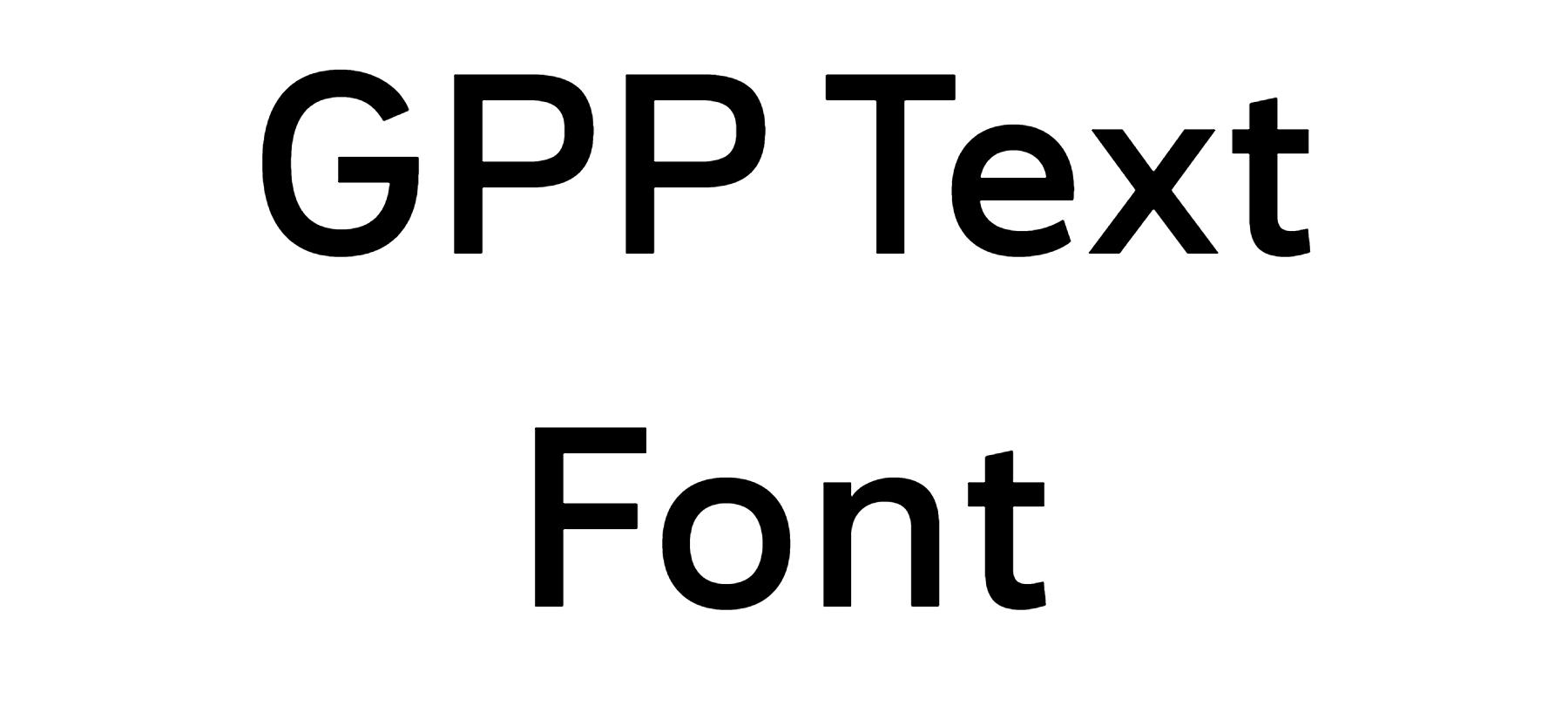 GPP Text Font Download