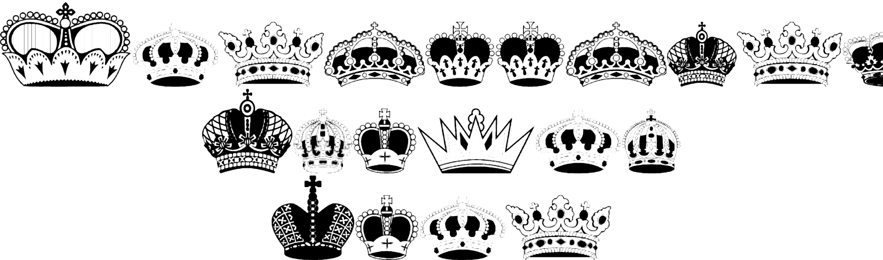 Intellecta Crowns Font Download