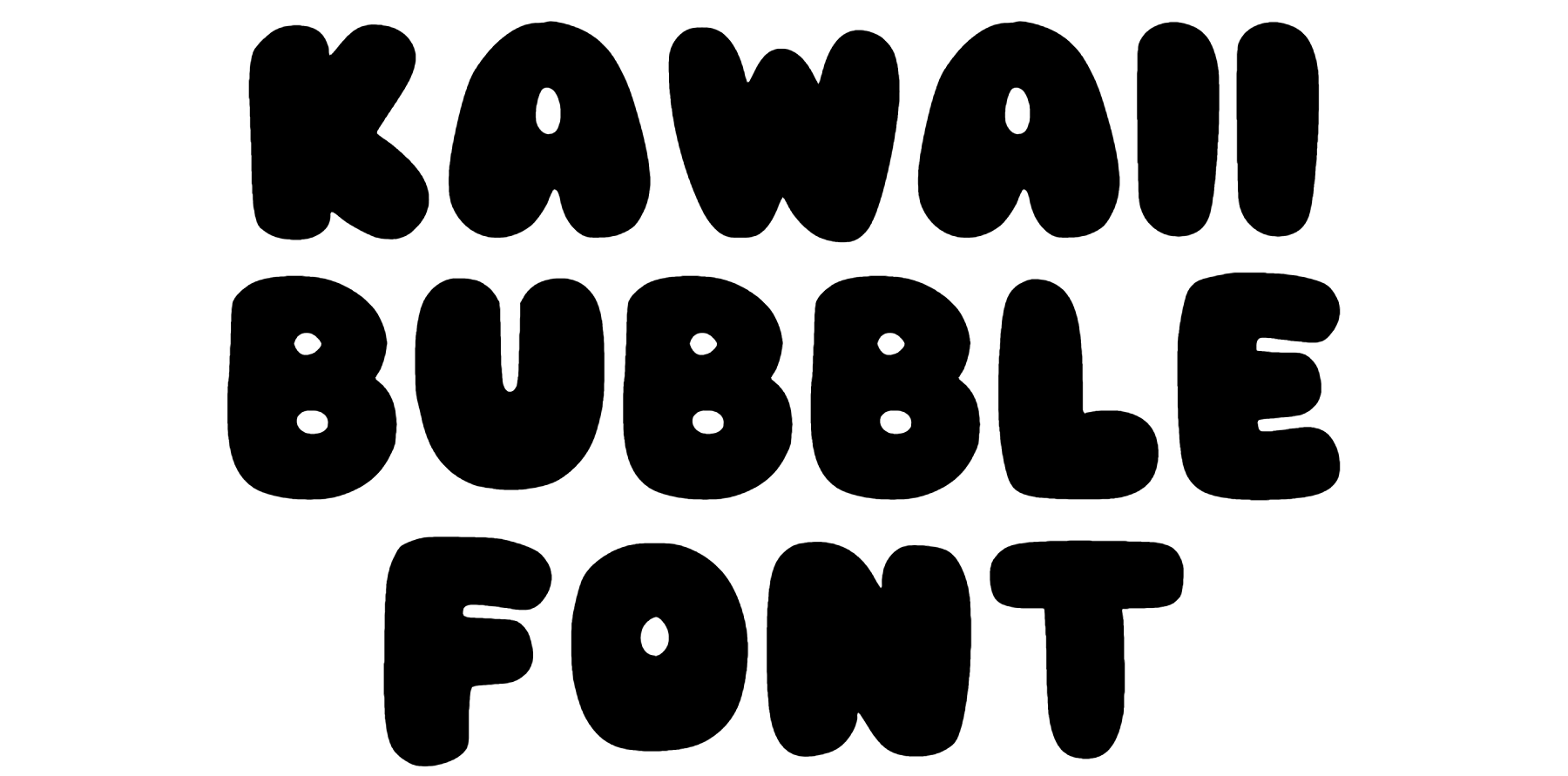 Kawaii Bubble Font Download