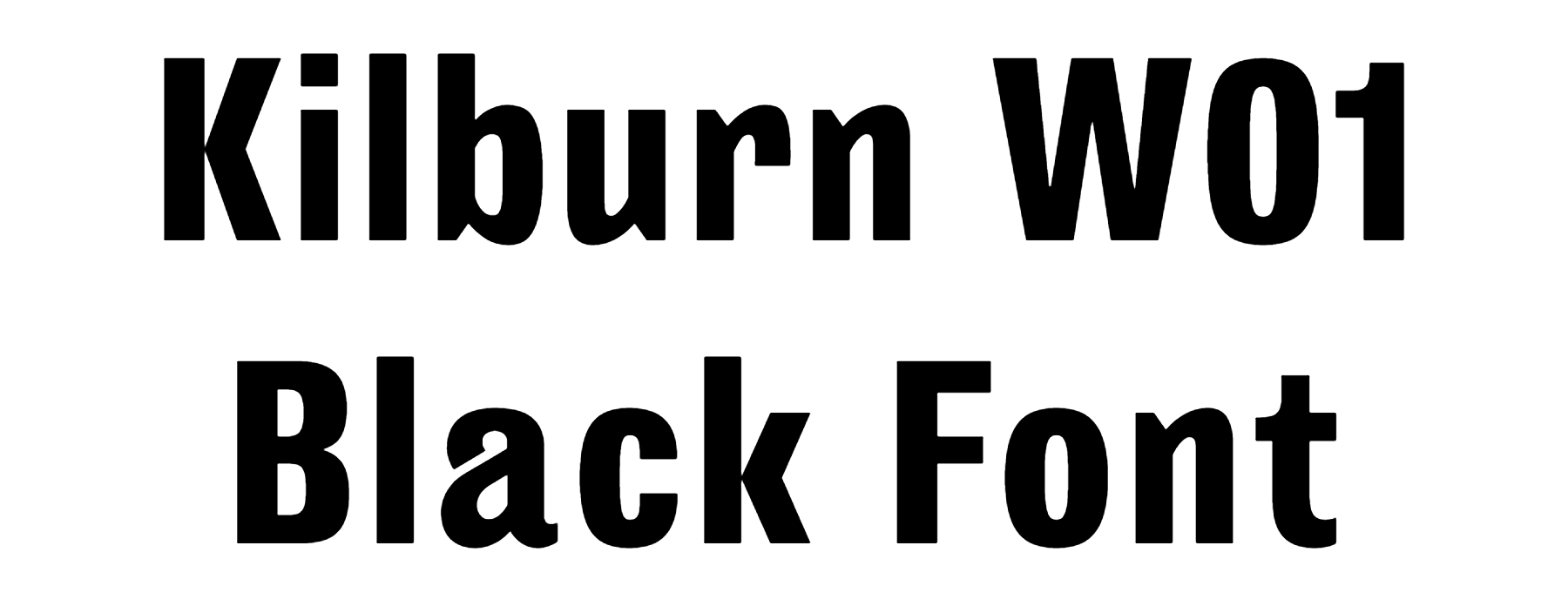 Kilburn W01 Black Font Download
