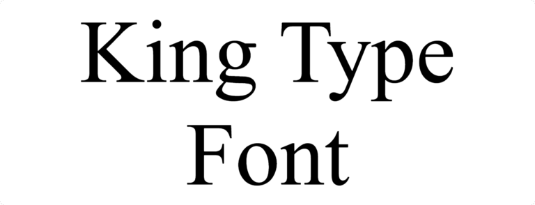King Type Font Download