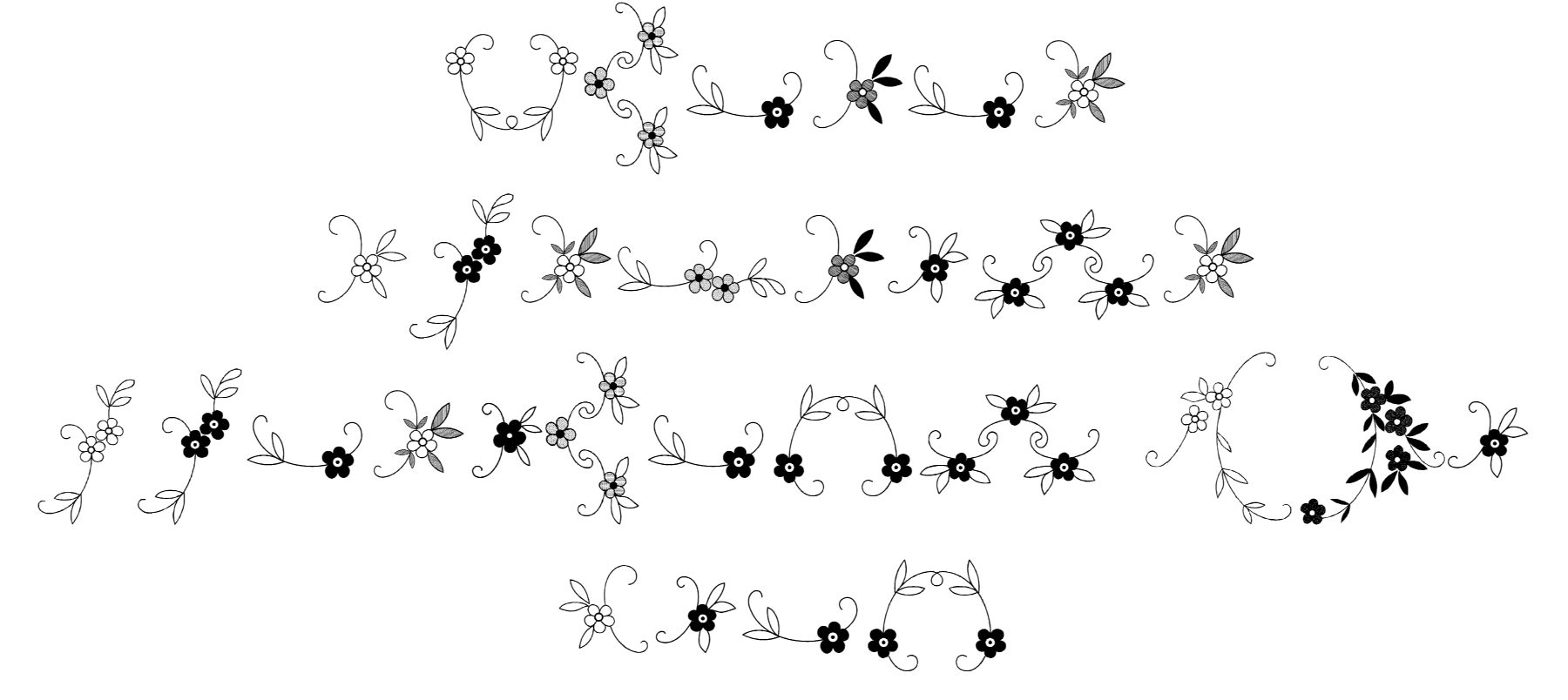 Menina Graciosa Ornaments Two Font Download