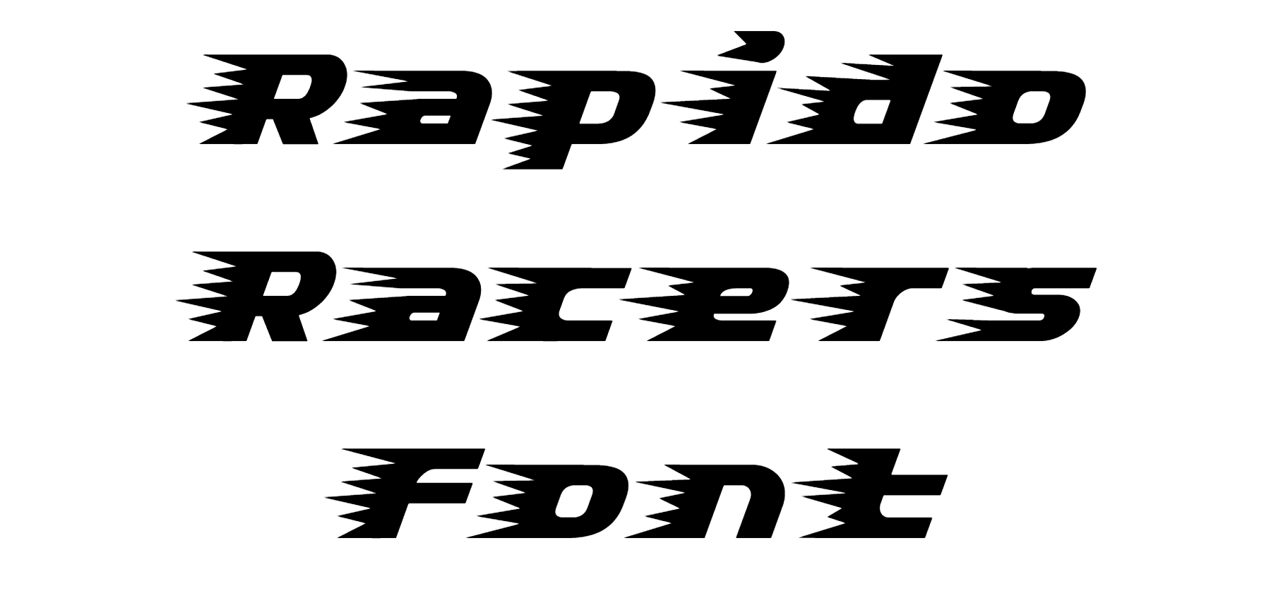 Rapido Racers Font Download