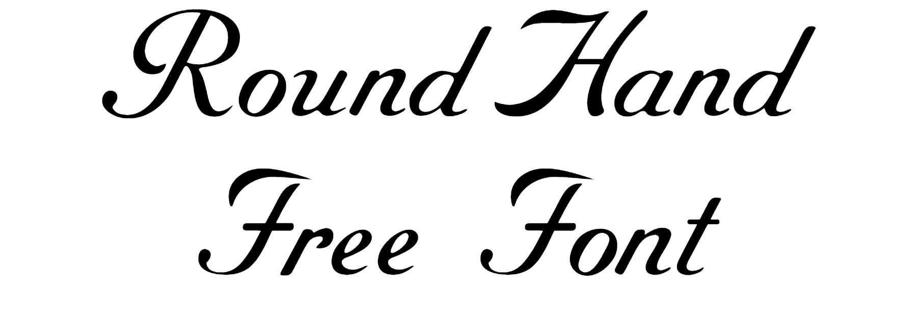 RoundHand Free Font Download