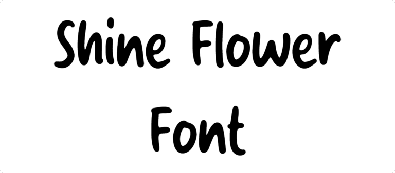Shine Flower Font Download