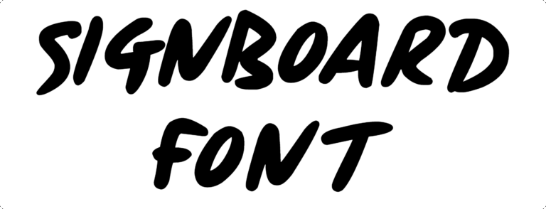 Signboard Font Download