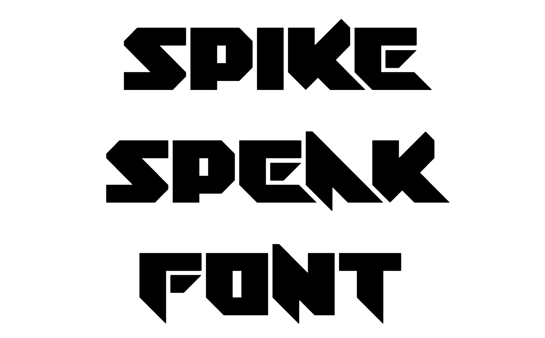 Spike Speak Font Download