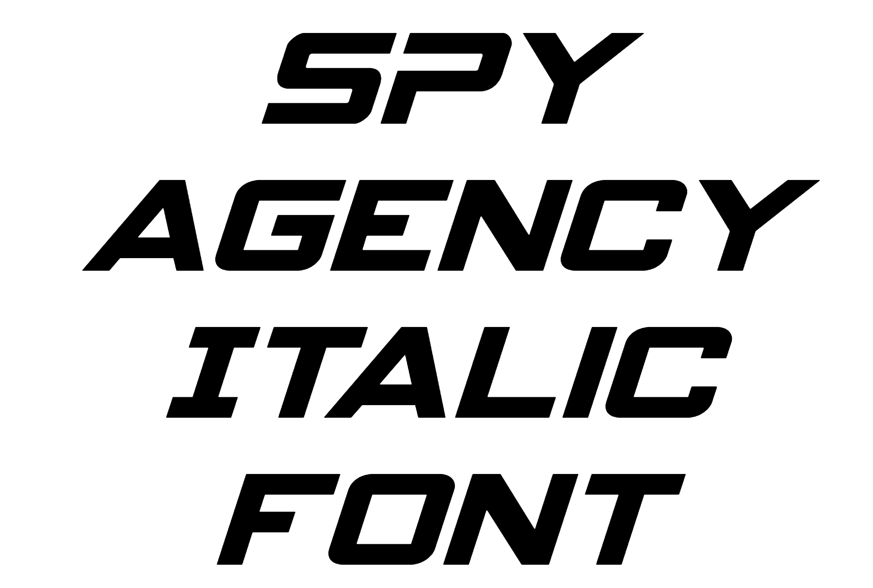 Spy Agency Italic Font Download