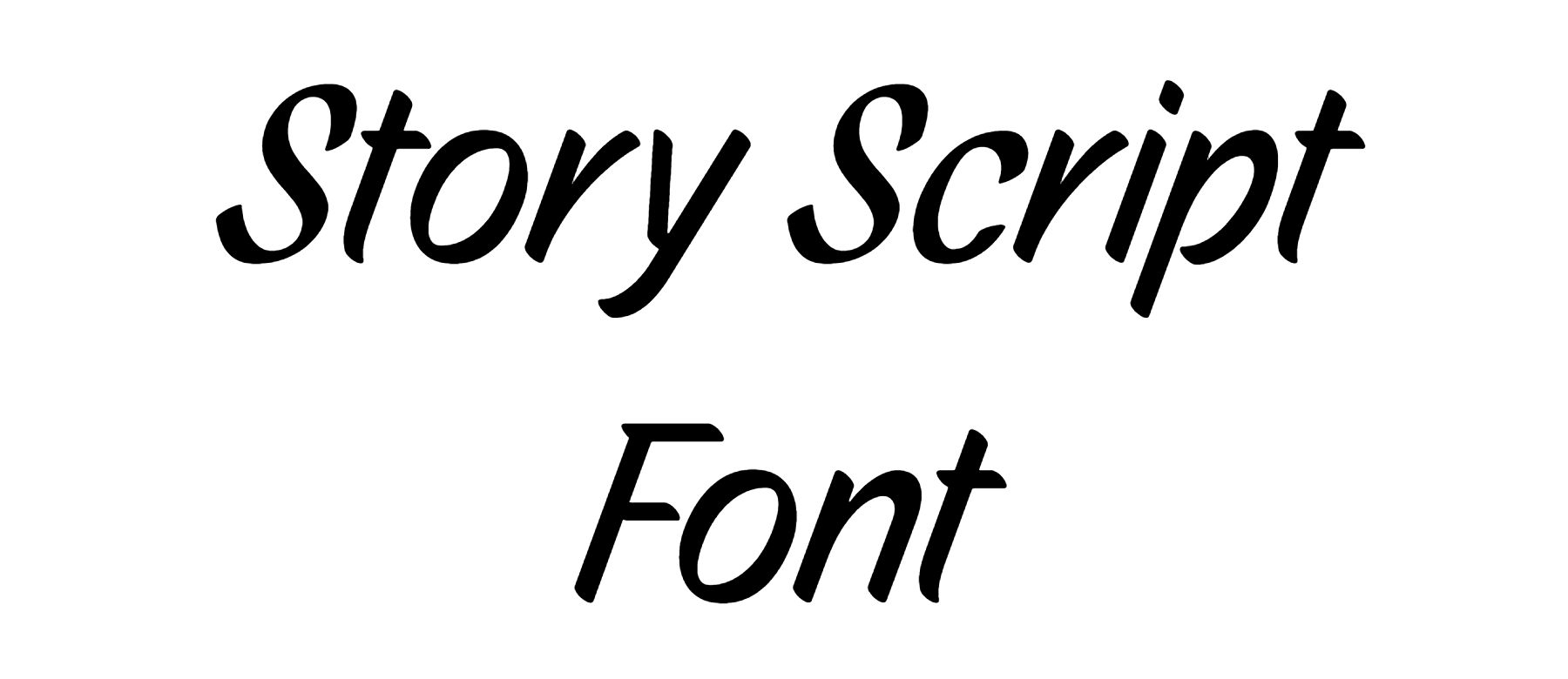 Story Script Font Download