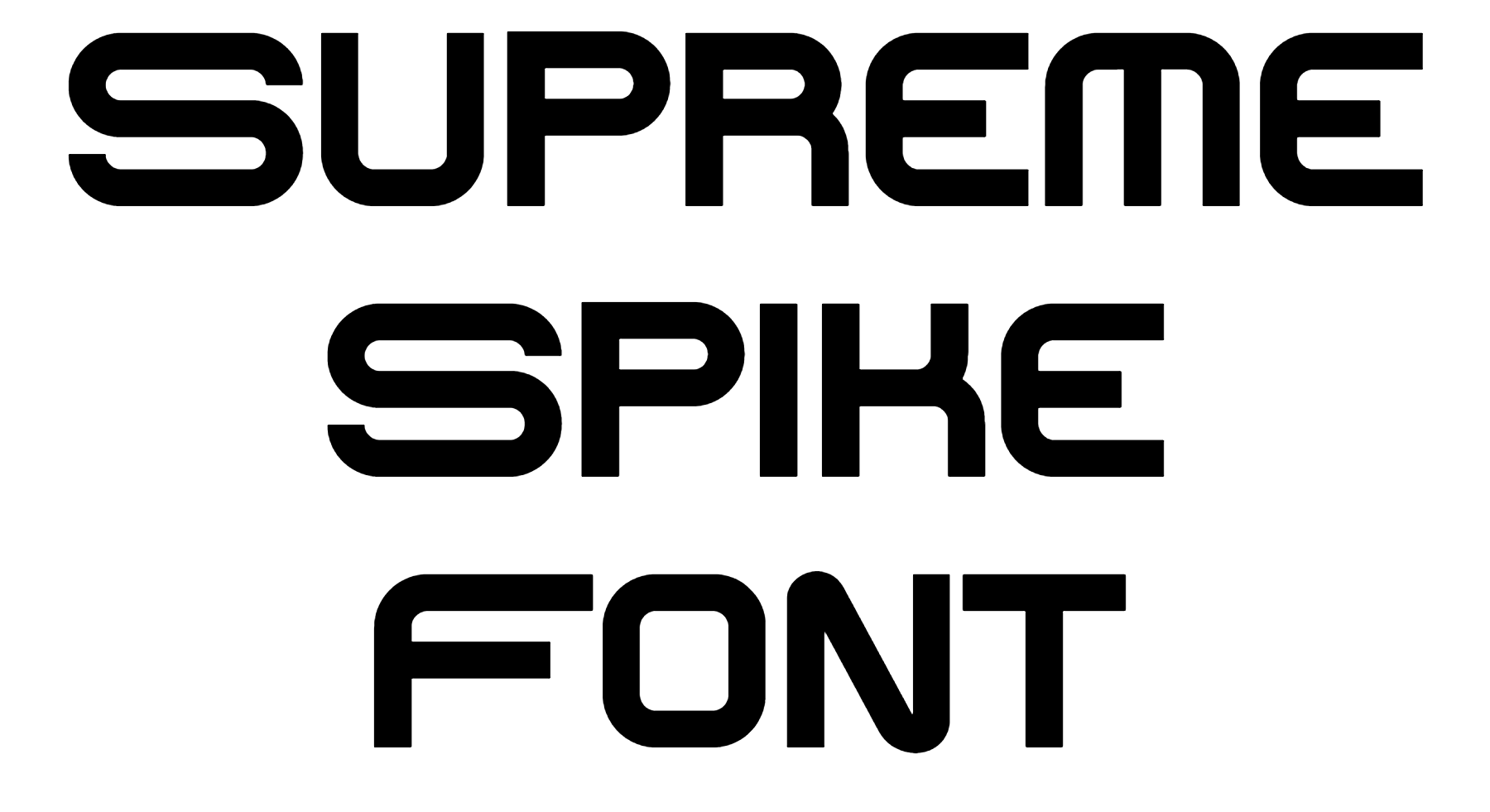 Supreme Spike Font Download