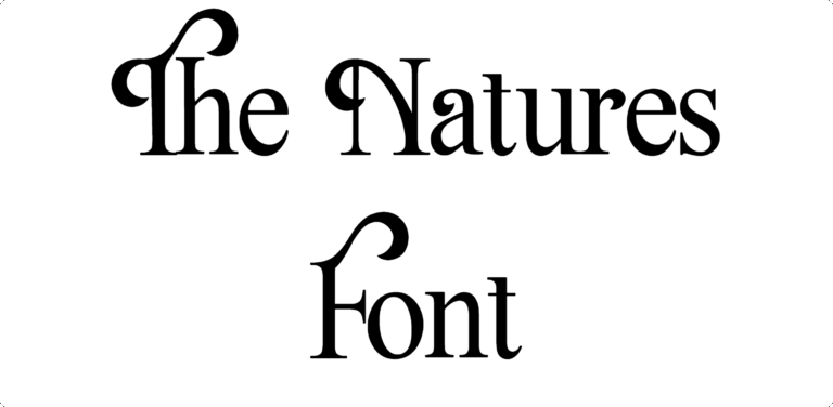 The Natures Font Download