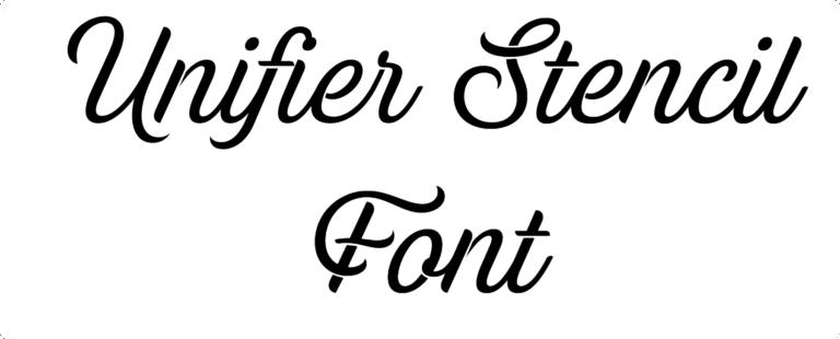 Unifier Stencil Font Download