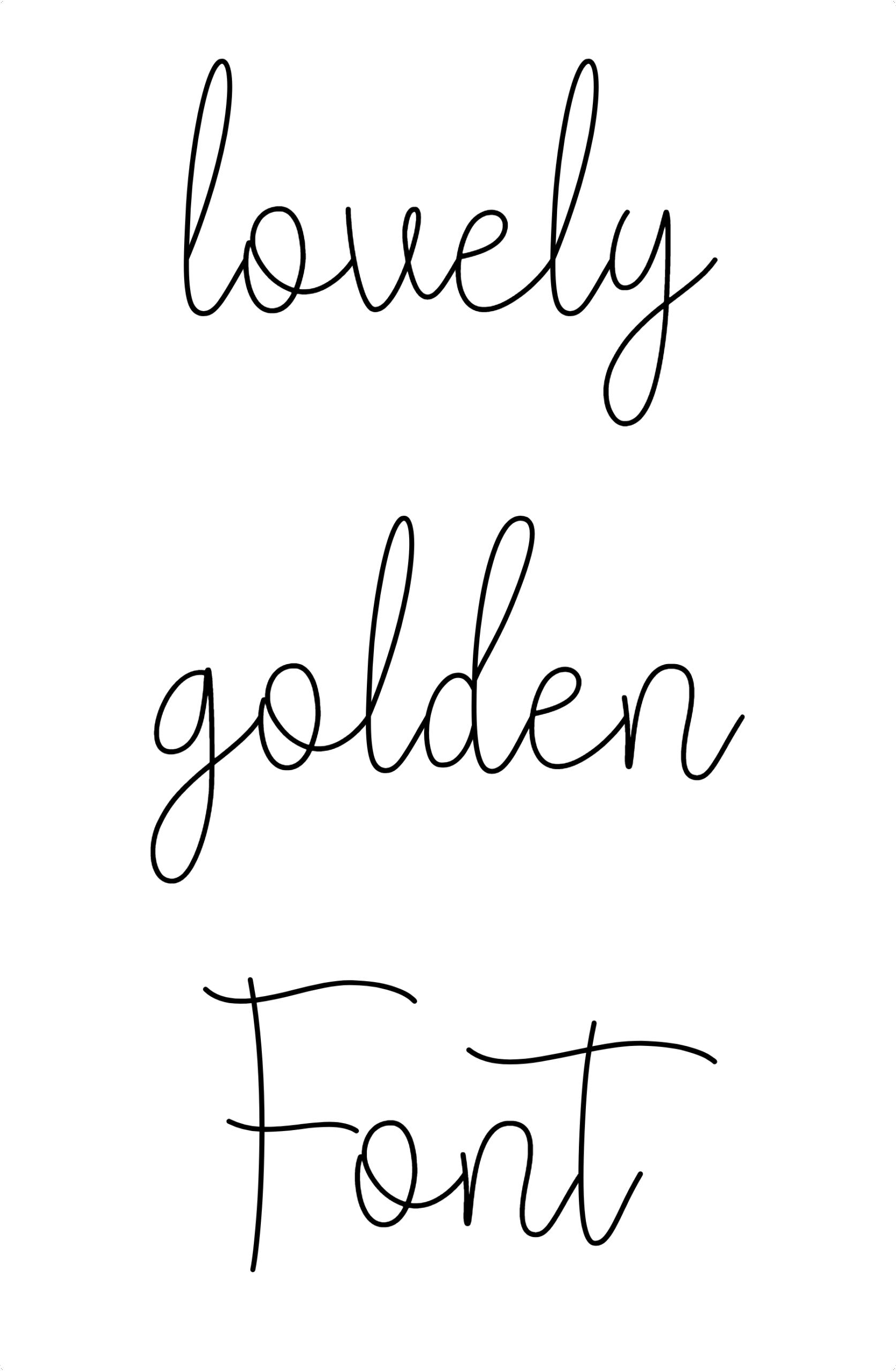 lovely golden Font Download